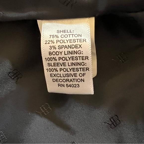 Banana Republic Indigo Blazer Gold Crest Buttons Petite 00P - Picture 8 of 10